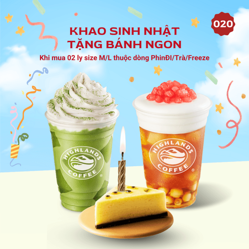 Khao sinh nhật tặng bánh ngon